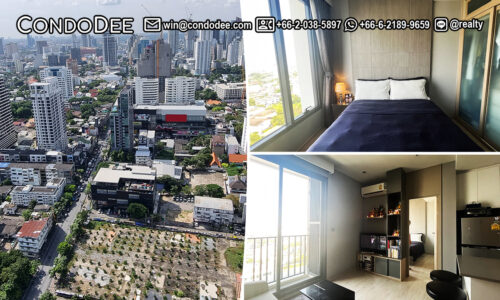 This condo with 1 bedroom on Thonglor 10 is available now in a pet-friendly Bangkok condominium M Thonglor
