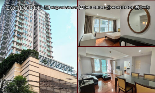 This condo near BTS Prompong on Sukhumvit 24 with 2 bedrooms is available at Baan Siri 24 condominium