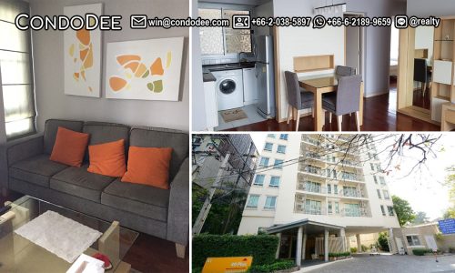 This condo on Sukhumvit 49 near BTS Phrom Phong is available now in 49 Plus condominium in Bangkok CBD