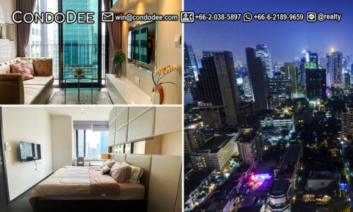 This corner condo near Sukhumvit MRT is available now in a popular Edge Sukhumvit 23 luxury condominium built by Sansiri PCL and located in Bangkok's most central district.