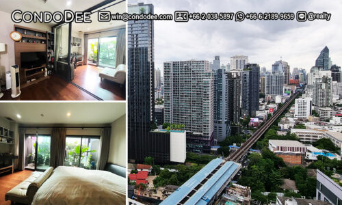 This cozy condo near BTS Thonglor is available now in a popular Noble Remix condominium at Sukhumvit Road with direct access to BTS