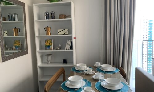 Cheapest 2-bedroom condo on high floor in Asoke - Edge Sukhumvit 23