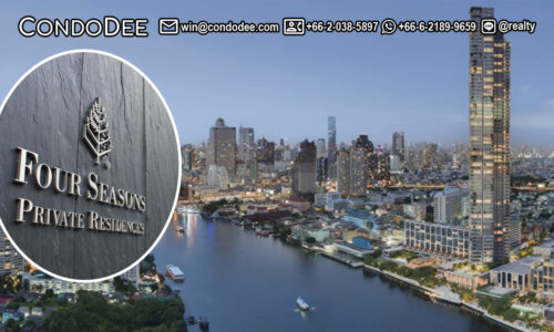 Four Seasons Private Residences Bangkok at Chao Phraya River is a super-luxury condo for sale that was built in 2018 by Country Group Development