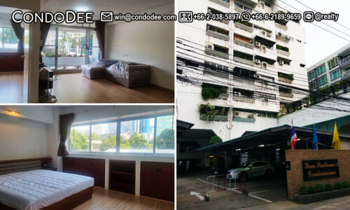 This full-sized condo on Sukhumvit 8 is available in Siam Penthouse 1 condominium located near BTS Nana
