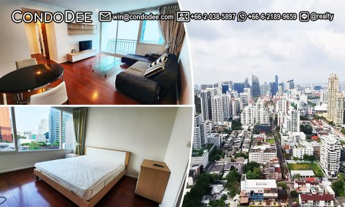 This good-sized condo in Asoke is available now in the Wind Sukhumvit 23 condominium in Bangkok CBD near Srinakharinwirot University