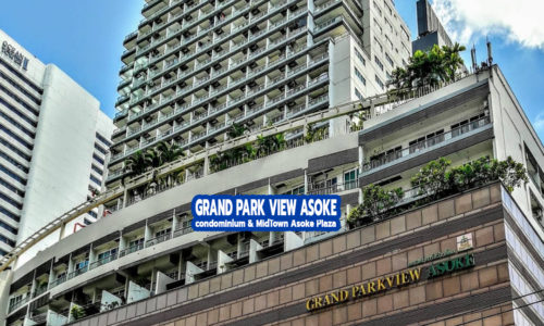 Grand Park View Asoke Bangkok condo FOR SALE Near Srinakharinwirot University Is a mix-use residential and commercial building located at Sukhumvit 21 (Asoke) Road