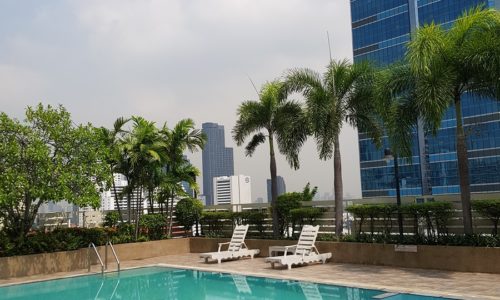 Grand Parkview Asoke - swimming pool with city view