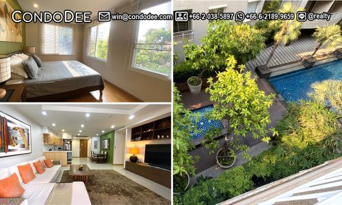 This greenery spacious condo in Prompong is available now in The Rise Sukhumvit 39 condominium in Bangkok CBD