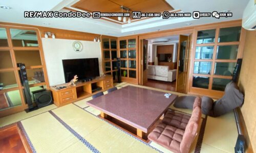 Japanese-style condo for sale in Bangkok in Sukhumvit 39 - 3-bedroom - Baan Prompong