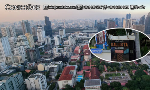 Kallista Mansion Bangkok's pet-friendly condo for sale in Sukhumvit 11 near the canal in Nana was built in 1995.