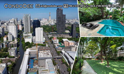 Kallista Mansion Bangkok's pet-friendly condo for sale in Sukhumvit 11 near the canal in Nana was built in 1995