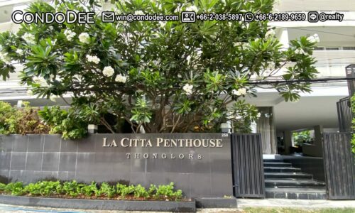 La Citta Penthouse Thonglor 8 condo for sale in Bangkok CBD was built in 2014