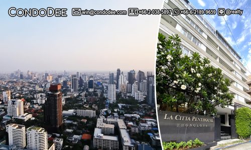 La Citta Penthouse Thonglor 8 condo for sale in Bangkok CBD was built in 2014