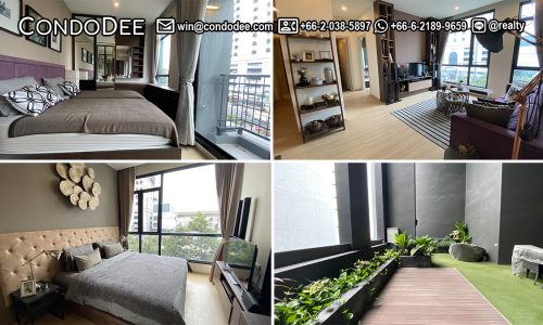 This large apartment with a private garden is a unique luxury property that is available now in The Capital Ekamai-Thonglor condominium on Phetchaburi Road in Bangkok CBD