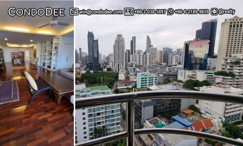 This large condo near the park is available in the Sukhumvit Casa condominium on Sukhumvit 10 near BTS Nana in Bangkok CBD