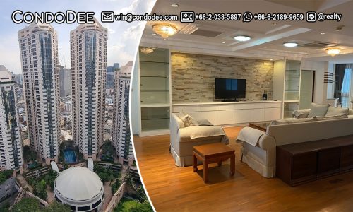 This large condo in Sukhumvit 24 is available now for sale in President Park condominium in Phrom Phong in Bangkok CBD