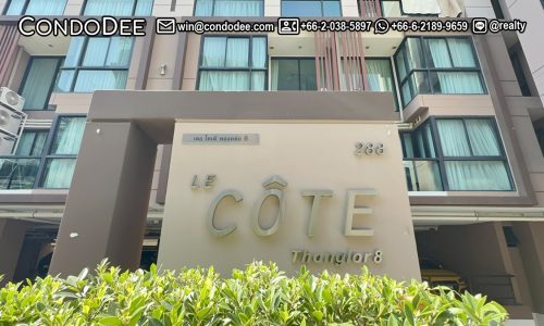 Le Cote Thonglor 8 low-rise Bangkok condo for sale near BTS Thong Lo was built in 2013