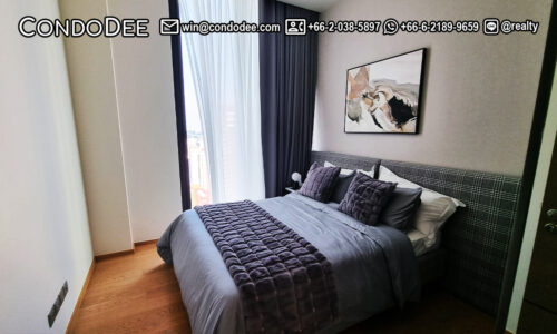 This luxury 2-bedroom condo near BTS Chidlom is a new property located in a new popular 28 Chidlom condominium in Bangkok CBD