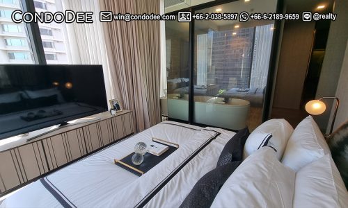 This luxury 2-bedroom condo in Asoke is available now on Sukhumvit 21 in a popular and new Celes condominium near BTS and MRT Sukhumvit in Bangkok CBD
