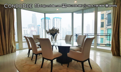 This luxury apartment is available now on a high floor in the Royce Private Residences luxury condominium on Sukhumvit 31 in Bangkok CBD