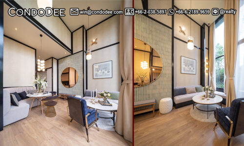 This duplex condo in Thonglor is available in Noble Form Thonglor luxury condominium (under construction) in Bangkok CBD