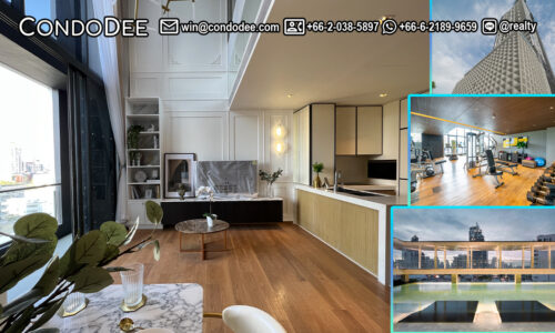 This luxury duplex for sale in Sukhumvit 32 is available now in the Beantiq condo near BTS Thonglor