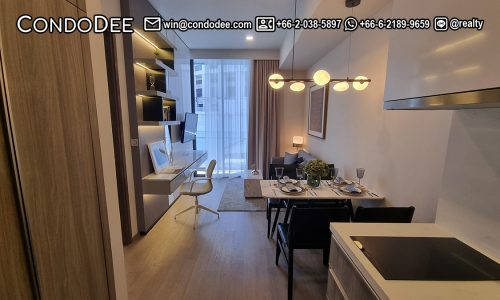This luxury new condo is available now on Sukhumvit 21 in a new and popular Celes Asoke condominium near BTS and MRT Sukhumvit in Bangkok CBD