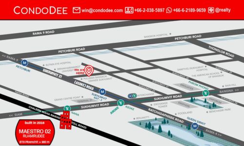 Maestro 02 Ruamrudee Ploenchit condo for sale in Bangkok was developed by Major Development PCL  in 2016