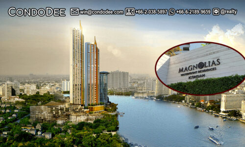 Magnolias Waterfront Residences at ICONSIAM is a super-luxury Bangkok condo for sale that was built in 2018 by MQDC Magnolia Quality Development Corp