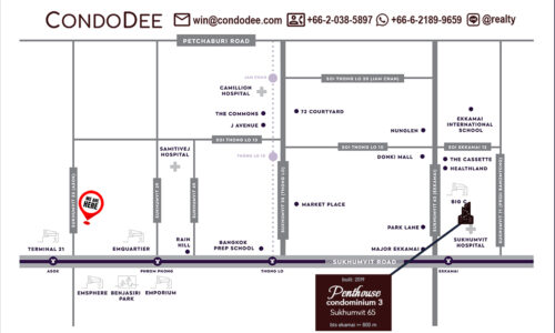 Penthouse Condominium 3 for sale is a luxury real estate on Sukhumvit 65