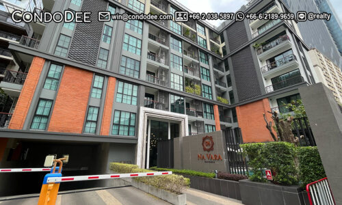 Na Vara Residence Langsuan is a luxury condo for sale in Bangkok near BTS Chit Lom that was built by Navarang Asset Co., Ltd. in 2018