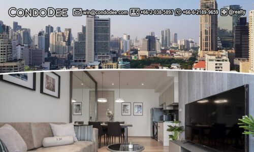 This new flat in Prompong is available now on a high floor in Park Origin Phrompong Sukhumvit 24 condominium in Bangkok CBD
