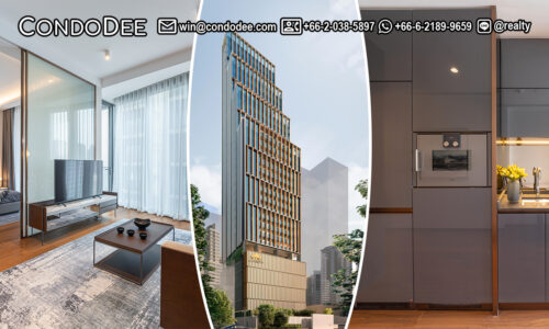 This super-luxury new condo with 1 bedroom is available in a brand new The Estelle Phrom Phong Sukhumvit condominium in Bangkok CBD