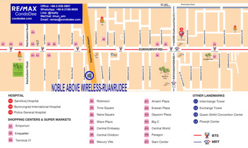 Noble Above Wireless-Ruamrudee Low-Rise  Condominium Near BTS Ploenchit