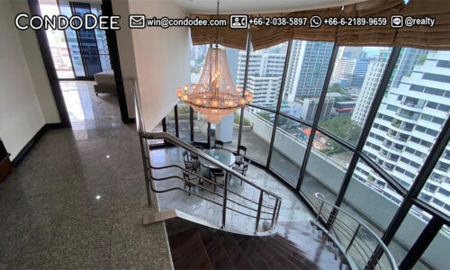 This penthouse triplex for sale in Bangkok in Sukhumvit 39 is available now in Supalai Place condominium