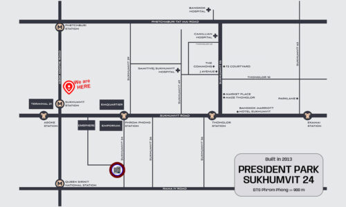 President Park Sukhumvit 24 map