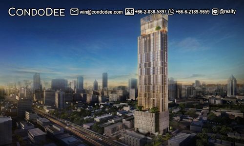 Pyne By Sansiri Ratchathewi luxury condo for sale near BTS Ratchathewi at Phetchaburi Road was completed in 2013