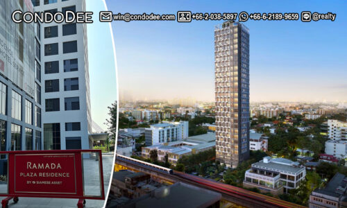 Ramada Plaza Residence Sukhumvit 48 Bangkok condo for sale with a branded management on main Sukhumvit Road near BTS On Nut