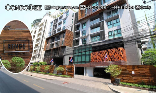 Rende Sukhumvit 23 Asoke condo for sale in Bangkok is a low-rise apartment building located in Asoke in Prasanmit Road near Srinakharinwirot University in a quiet yet central location only a step away from the prime Sukhumvit area in Central Bangkok