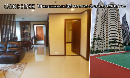 This renovated large apartment near BTS Phrom Phong is available now at Baan Suanpetch Sukhumvit 39 condominium