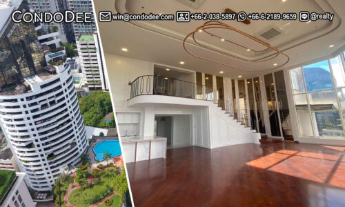 This renovated penthouse triplex on Sukhumvit 59 is available now in the Moon Tower condominium in Bangkok CBD