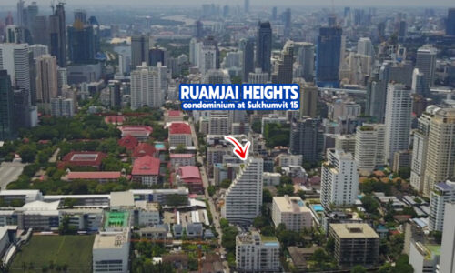 Ruamjai Heights Sukhumvit 15 pet-friendly condo for sale in Bangkok near NIST School was built in 1992.