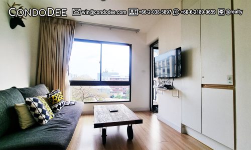 This small condo on Sukhumvit 22 is available now in a pet-friendly The Nest Sukhumvit 22 condominium near MRT Queen Sirikit in Bangkok CBD