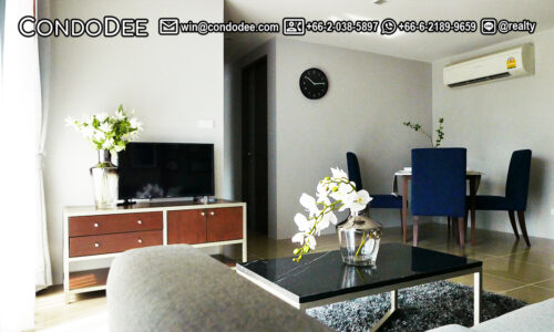 This Sukhumvit 2-bedroom condo is available now for SALE WITH TENANT at a popular Mirage Sukhumvit 27 condominium located in Bangkok's most central business and tourist district