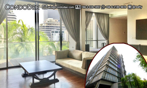 This Sukhumvit apartment in a luxury condominium in Bangkok is available now for sale at Domus condominium near BTS Asoke