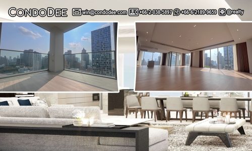 This super-luxury penthouse is a unique property located just near BTS Chidlom and it's available now at a promotional price with CondoDee