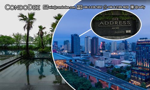 The Address Asoke Phetchaburi condo for sale in Bangkok near Makkasan Airport Rail Link is a high-rise luxury apartment building near Phetchaburi MRT