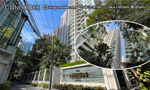 The Address Chidlom is a luxury condo for sale with 2 towers of 24 and 22 floors respectively