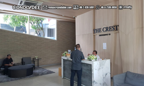 The Crest Sukhumvit 49 condo for sale in Bangkok near BTS Thong Lo was built by SC Asset PCL and completed in 2014.