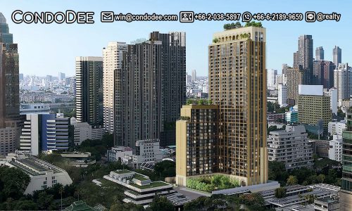 The Embassy at Wireless luxury condo for sale in Bangkok CBD will be completed appropriately in Q2 2028 by Noble Development PCL